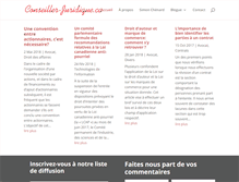 Tablet Screenshot of conseiller-juridique.ca