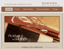 Tablet Screenshot of conseiller-juridique.com